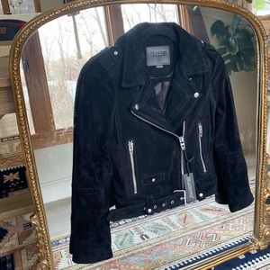 BLANKNYC Suede Moto Jacket - Black